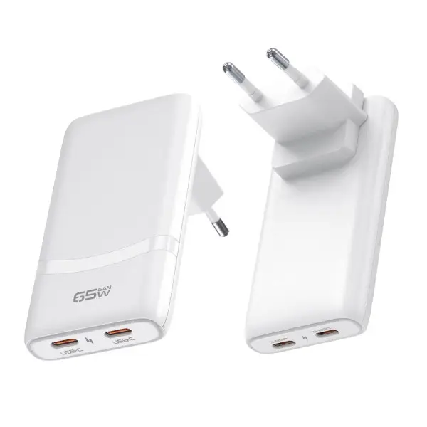 Chargeur secteur 65w universel - eu/us/uk/aus